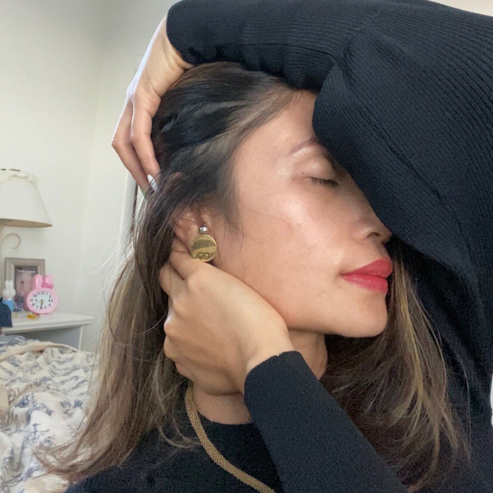 💯Authentic RARE Dior ss 2017 clip-on earrings